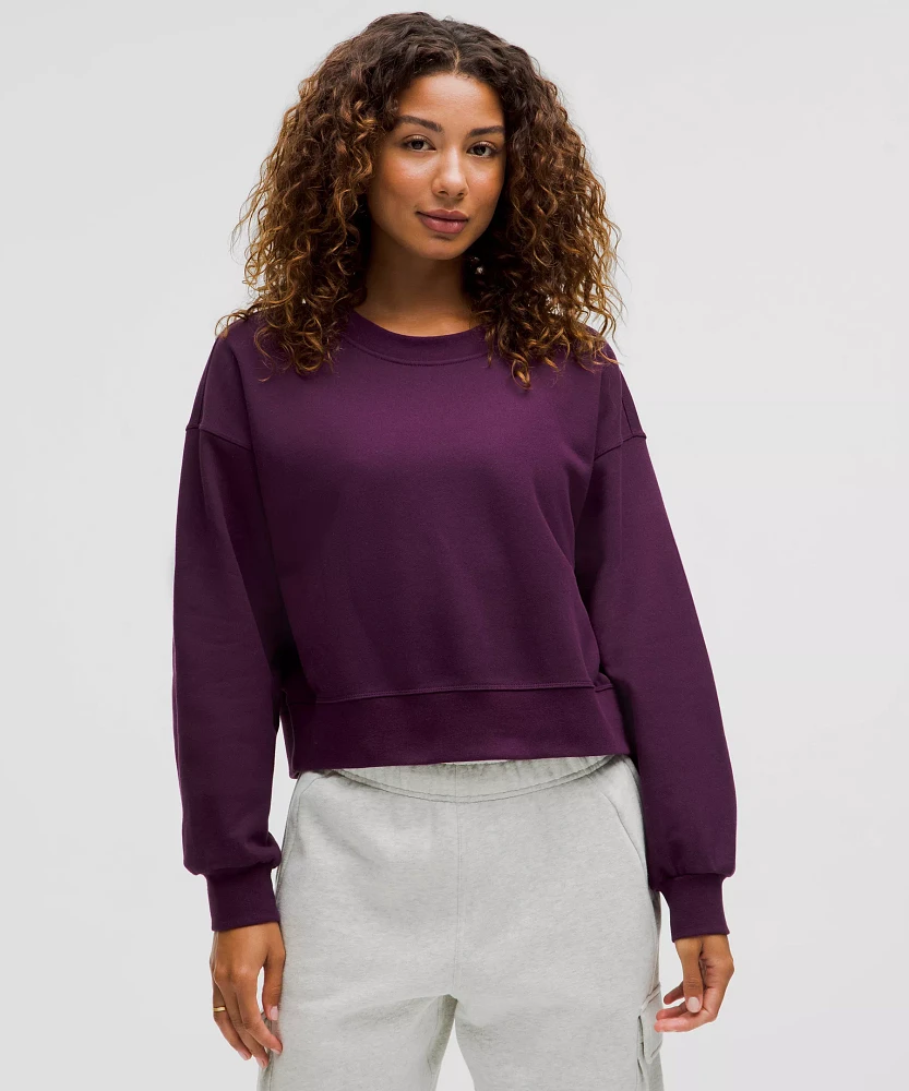 Perfectly Oversized Cropped Crew *French Terry | Women's Hoodies & Sweatshirts