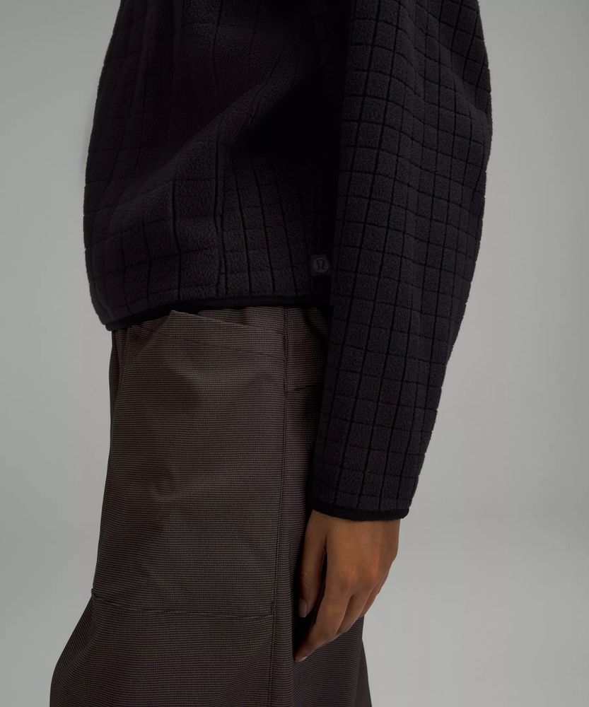 lululemon lab Textured-Grid Fleece Half Zip | Women's Hoodies & Sweatshirts