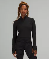 It's Rulu Run Cropped Half Zip | Women's Long Sleeve Shirts