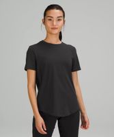 Love Curved-Hem Crewneck T-Shirt | Women's Short Sleeve Shirts & Tee's