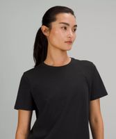 Love Curved-Hem Crewneck T-Shirt | Women's Short Sleeve Shirts & Tee's