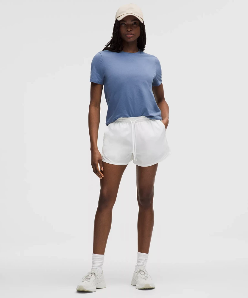 Love Curved-Hem Crewneck T-Shirt | Women's Short Sleeve Shirts & Tee's