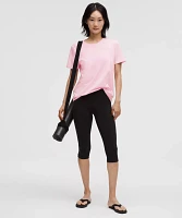 Love Curved-Hem Crewneck T-Shirt | Women's Short Sleeve Shirts & Tee's