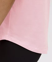 Love Curved-Hem Crewneck T-Shirt | Women's Short Sleeve Shirts & Tee's