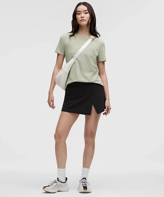Love Curved-Hem Crewneck T-Shirt | Women's Short Sleeve Shirts & Tee's