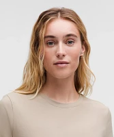 Love Curved-Hem Crewneck T-Shirt | Women's Short Sleeve Shirts & Tee's