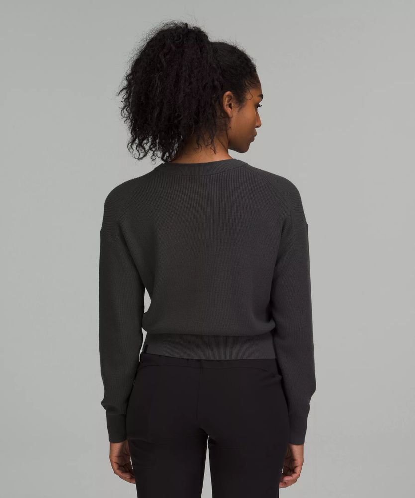 Waist Length Crewneck Sweater | Women's Sweaters