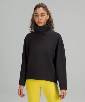 Textured Funnel-Neck Pullover | Women's Hoodies & Sweatshirts