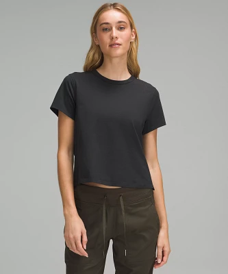 Classic-Fit Cotton-Blend T-Shirt | Women's Short Sleeve Shirts & Tee's