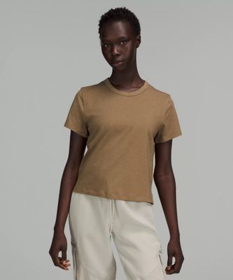Classic-Fit Cotton-Blend T-Shirt | Women's Short Sleeve Shirts & Tee's