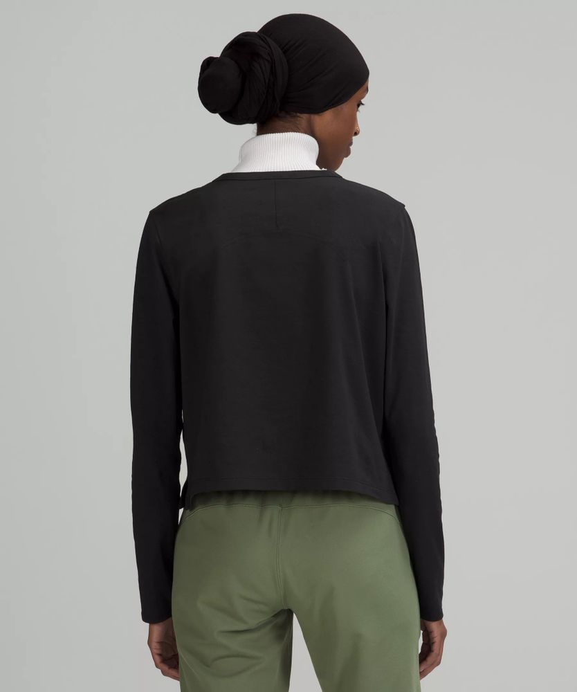 Classic-Fit Cotton-Blend Long-Sleeve Shirt | Women's Long Sleeve Shirts