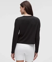 Classic-Fit Cotton-Blend Long-Sleeve Shirt | Women's Long Sleeve Shirts