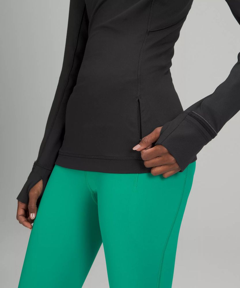 Lululemon Define Hooded Fitted Stretch-knit Jacket - Bronze Green