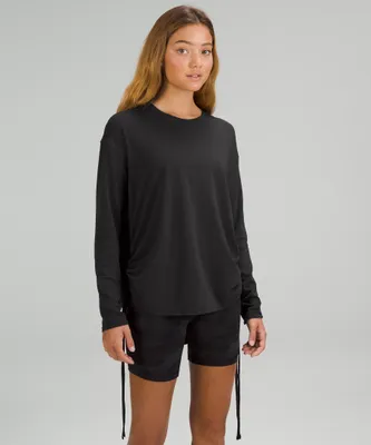 Pima Cotton Side-Cinch Long-Sleeve Shirt | Women's Long Sleeve Shirts