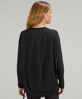 Pima Cotton Side-Cinch Long-Sleeve Shirt | Women's Long Sleeve Shirts