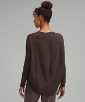 Pima Cotton Side-Cinch Long-Sleeve Shirt | Women's Long Sleeve Shirts