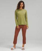 Modal-Blend Open-Back Long Sleeve Shirt | Women's Shirts