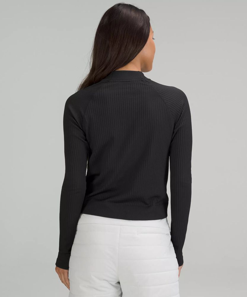 Rest Less Cropped Half Zip | Women's Long Sleeve Shirts