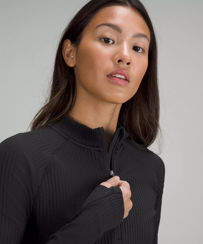 Rest Less Cropped Half Zip | Women's Long Sleeve Shirts