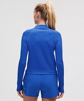 Rest Less Cropped Half Zip | Women's Long Sleeve Shirts