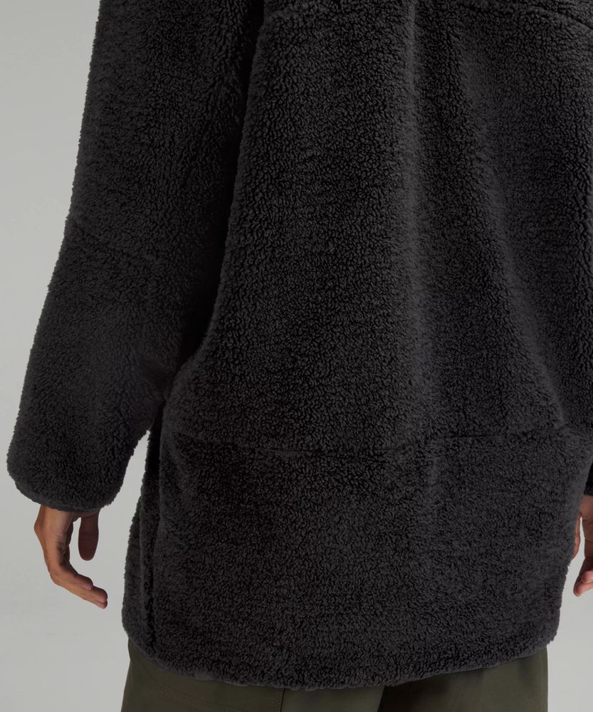 Collarless Textured Fleece Full Zip | Women's Hoodies & Sweatshirts