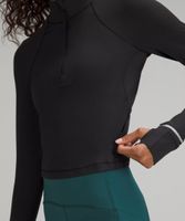 It's Rulu Ribbed Cropped Half Zip | Women's Long Sleeve Shirts