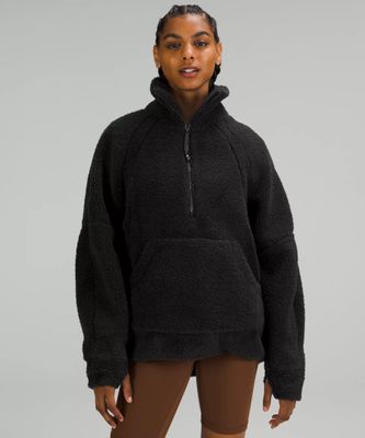 Scuba Oversized Fleece Funnel-Neck Half-Zip *Long | Women's Hoodies & Sweatshirts