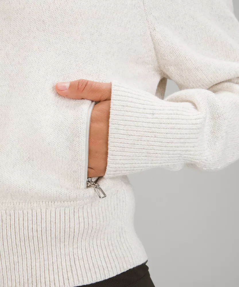 Cotton-Blend Full-Zip Sweater | Women's Hoodies & Sweatshirts
