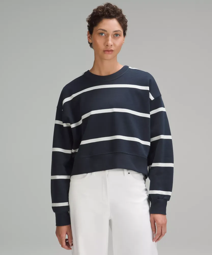 Lululemon Athletica Womens Crewneck Sweatshirt Pullover Side Zip