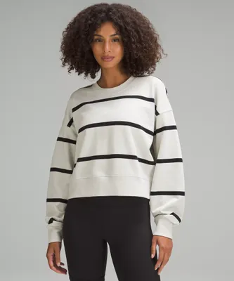 Perfectly Oversized Cropped Crew *Stripe | Women's Hoodies & Sweatshirts