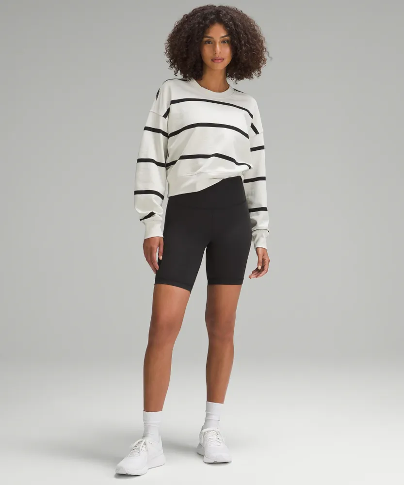 Perfectly Oversized Cropped Crew *Stripe | Women's Hoodies & Sweatshirts