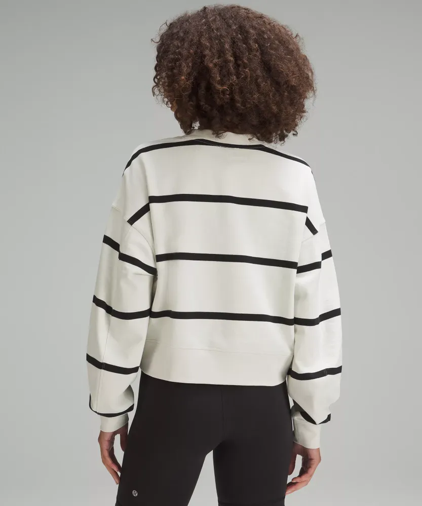 Perfectly Oversized Cropped Crew *Stripe | Women's Hoodies & Sweatshirts