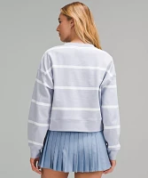 Perfectly Oversized Cropped Crew *Stripe | Women's Hoodies & Sweatshirts