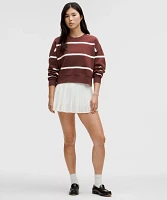 Perfectly Oversized Cropped Crew *Stripe | Women's Hoodies & Sweatshirts