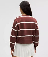 Perfectly Oversized Cropped Crew *Stripe | Women's Hoodies & Sweatshirts