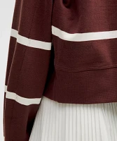 Perfectly Oversized Cropped Crew *Stripe | Women's Hoodies & Sweatshirts