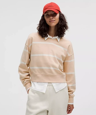 Perfectly Oversized Cropped Crew *Stripe | Women's Hoodies & Sweatshirts