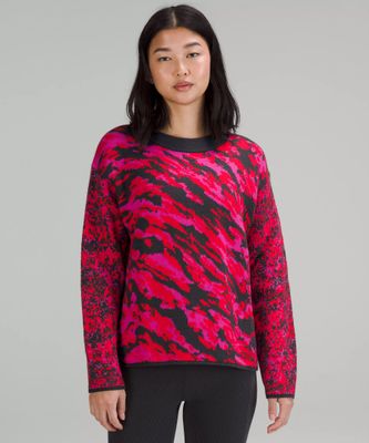 Wool-Blend Patterned Sweater Online Only | Women's Sweaters