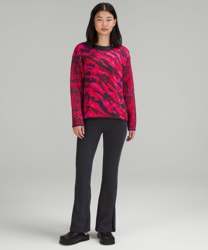 Wool-Blend Patterned Sweater | Women's Sweaters