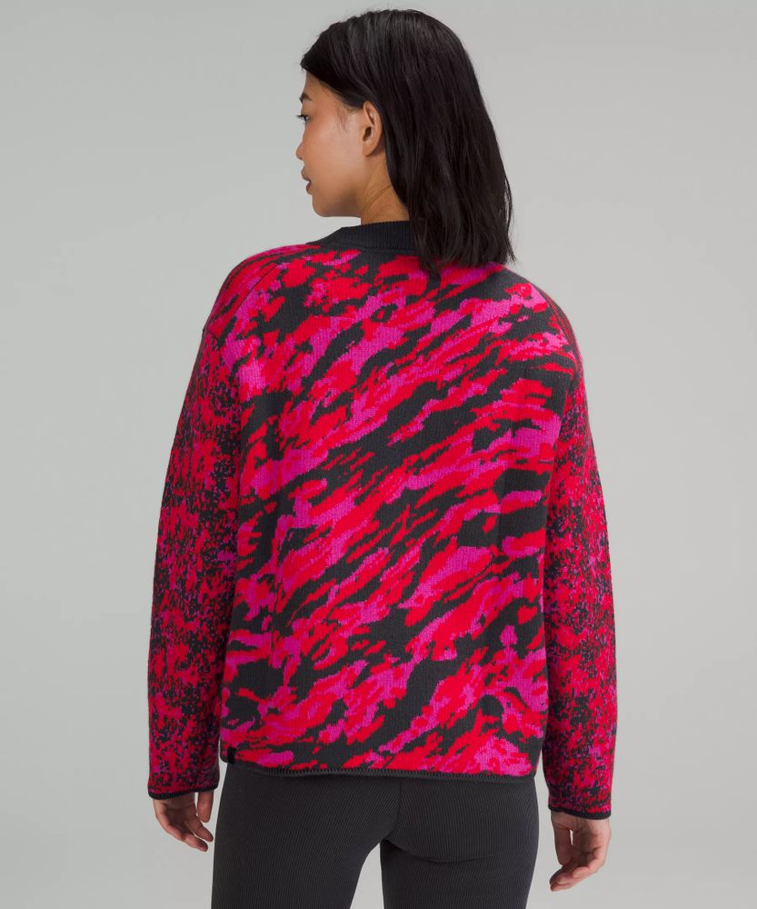 Wool-Blend Patterned Sweater | Women's Sweaters