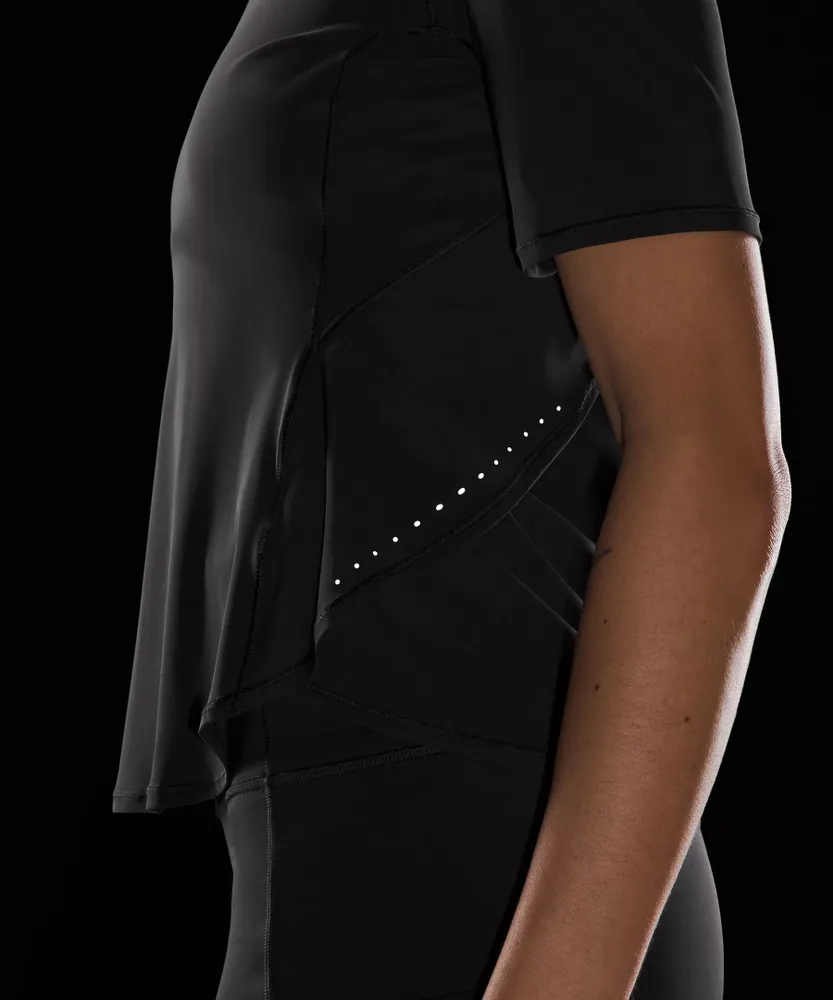 UV Protection Fold-Over Running T-Shirt | Women's Short Sleeve Shirts & Tee's