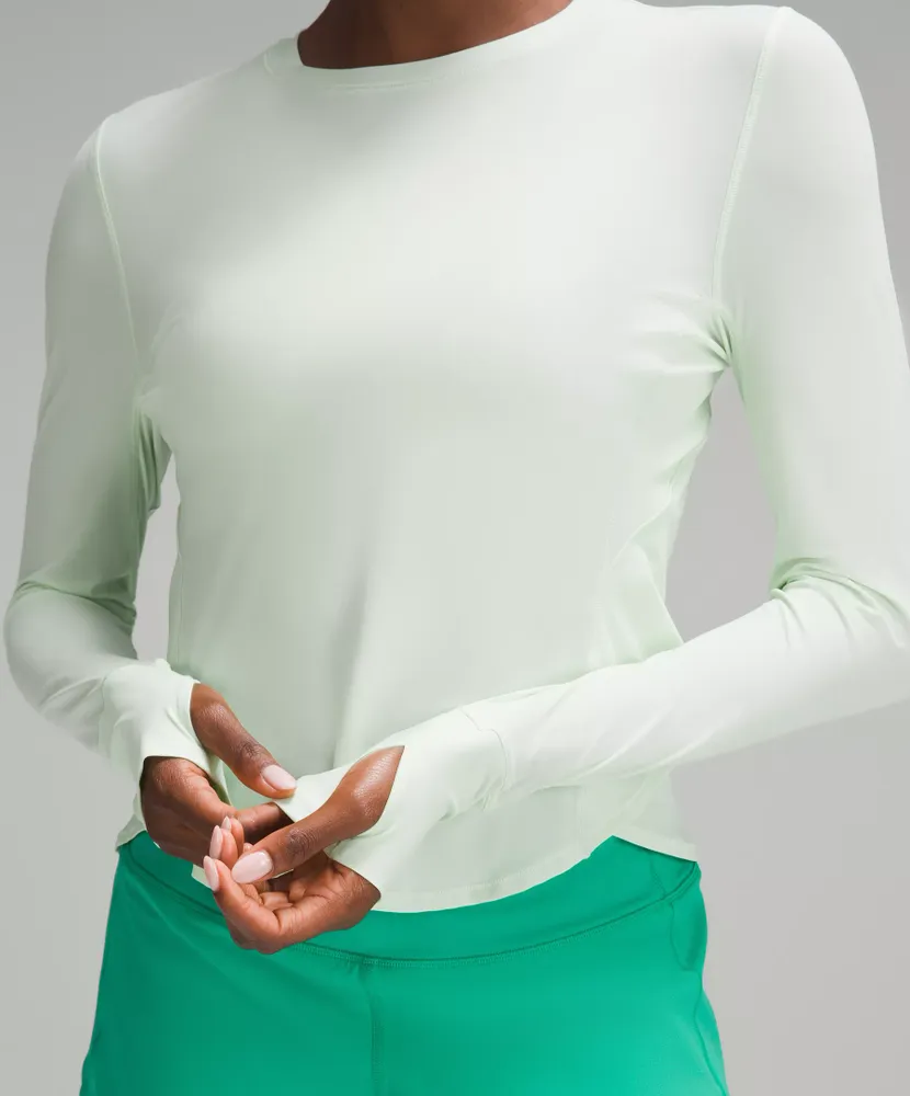 UV Protection Fold-Over Running Long-Sleeve Shirt | Women's Long Sleeve Shirts