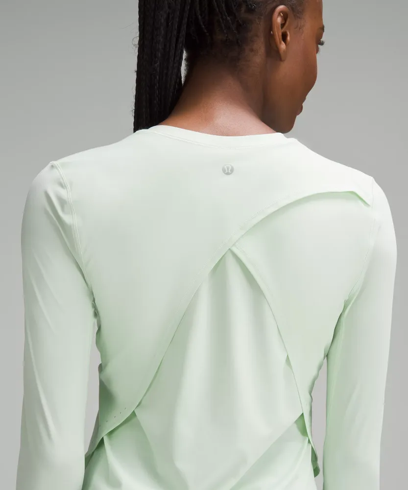 UV Protection Fold-Over Running Long-Sleeve Shirt | Women's Long Sleeve Shirts
