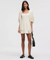 Boxy Cotton-Blend Knit Wrap | Women's Sweaters