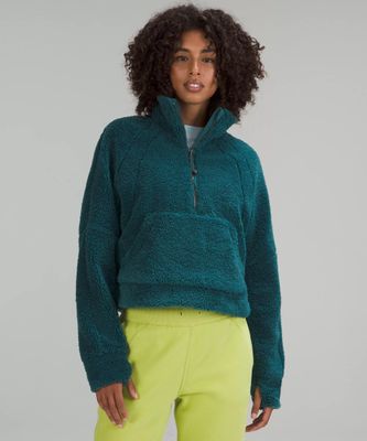 Scuba Oversized Cropped Fleece Funnel Neck | Women's Hoodies & Sweatshirts