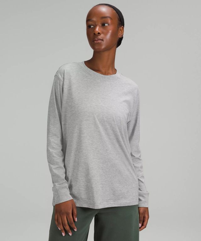 Lululemon Athletica Solid Gray Active T-Shirt Size 10 - 49% off