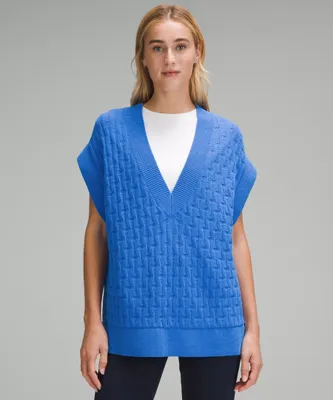 Cable-Knit Relaxed-Fit Sweater Vest | Women's Hoodies & Sweatshirts