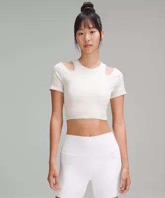 Shoulder Cut-Out Yoga T-Shirt | Women's Short Sleeve Shirts & Tee's