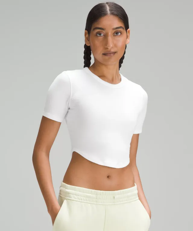 NWT Lululemon Size 10 Muscle Hustle Tee Women Shirt White 