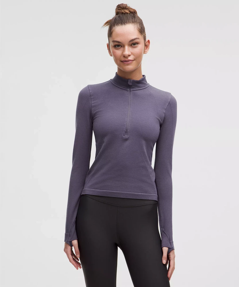 Merino Wool-Blend Base Layer Half Zip | Women's Long Sleeve Shirts